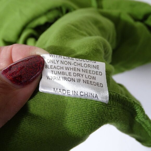 Marie Nicole Green Ruffled Long Sleeve Dress Girls Size 3 Years - Picture 7 of 7